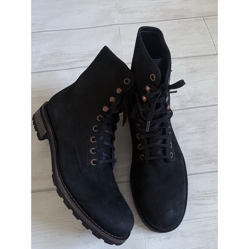 Wolverine 1000 Mile Boot Mens 9.5D Black Suede Classic Leather Lace Up Boots USA
